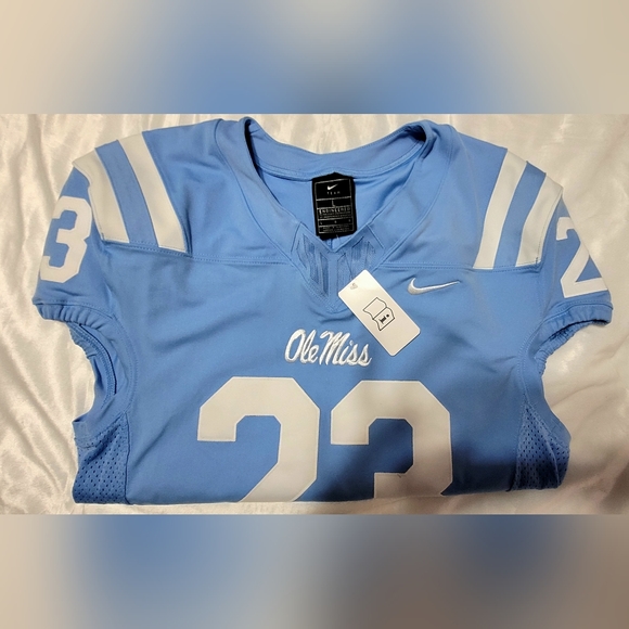 Nike Other - Nike Ole Miss Rebels Vapor Pro Football Jersey | Color:Light Blue | Size:Large